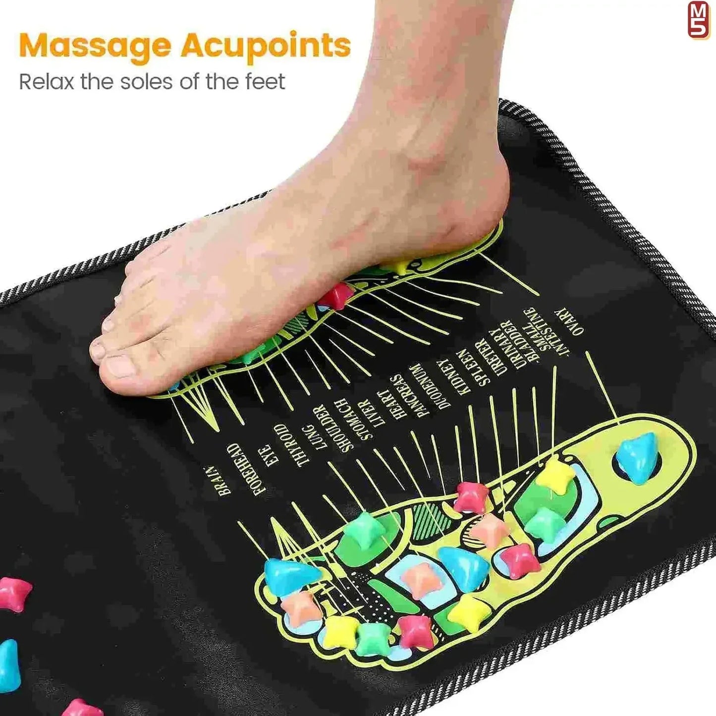 Finger Pressure Board Foot Massage Pad – Acupoint Mat for Nerve Relief & Muscle Relaxation