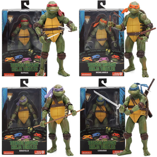 NECA TMNT Action Figure – Movable Teenage Mutant Ninja Turtles Film Edition Model Toy for Kids & Collectors