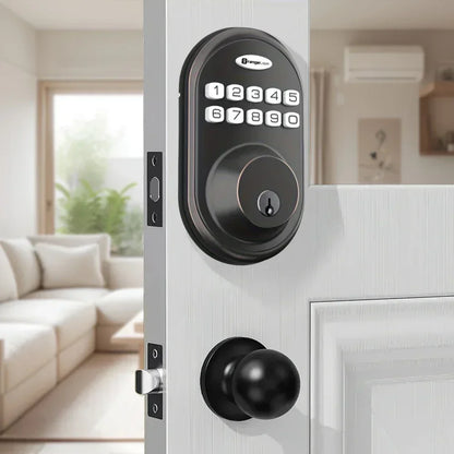 EUUKAIHG Keyless Entry Door Lock – One-Touch Deadbolt with Keypad & Auto Lock