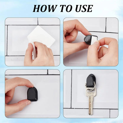 Mini Car Hooks – Self-Adhesive Interior Storage Holder for USB Cable, Headphones, Keys, Dashboard Wall Hanging Hook, Auto Accessories