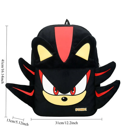 Bandai Sonic & Shadow Large Capacity Schoolbag – Adjustable Shoulder Straps Fashion Backpack