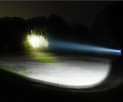 LED Tactical Hunting Flashlight - USB Rechargeable, Waterproof Torch Lamp, Professional Shooting & Night Scout Lights Set