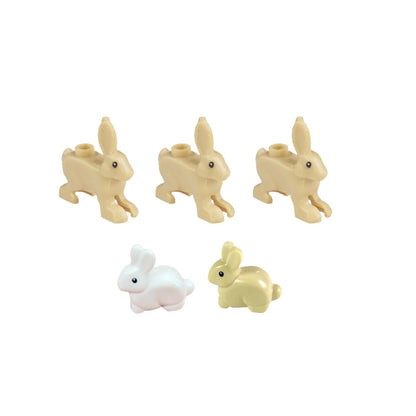 MOC Animal Scene Building Blocks – Zoo & Wildlife DIY Toy Bricks with Ducks, Cats, Dogs, Penguins, Eagles, Wolves, Bears, Deer, Sharks, Snakes, Mice, Sheep (K055)