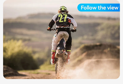 TELESIN Motorcycle Bike Monopod, Panoramic Handlebar Mount, Invisible Selfie Stick Bracket for GoPro Hero, DJI, Insta360