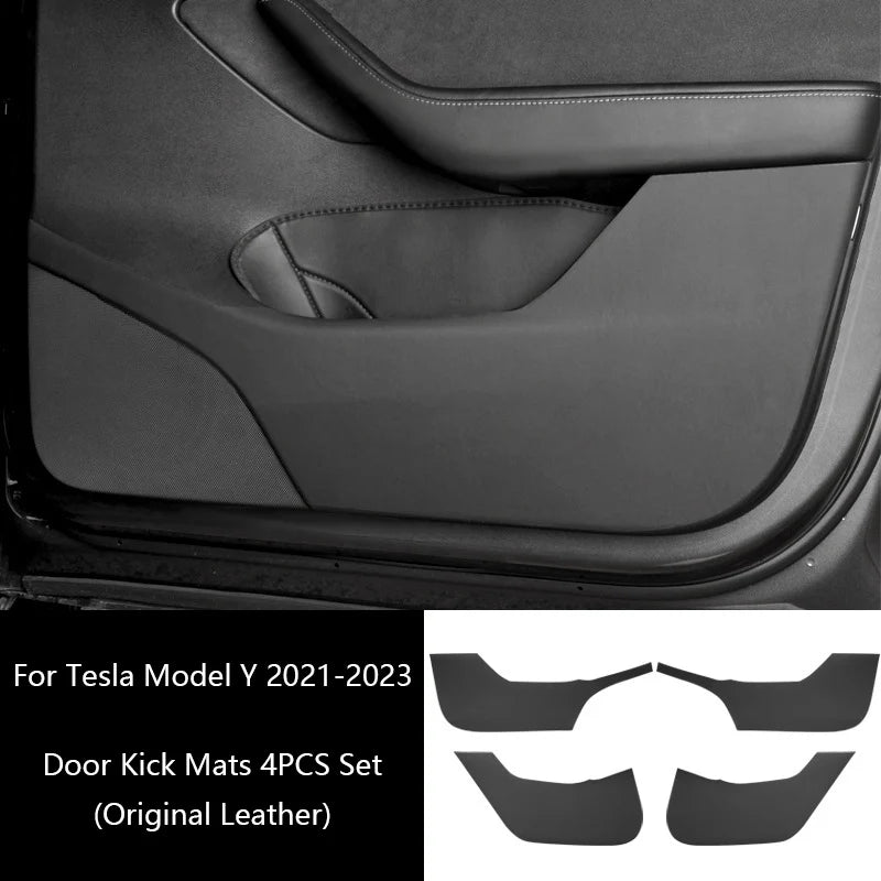 Tesla Model Y/3 2021-2023 Door Anti-Kick Protective Sticker – Soil-Proof & Anti-Scratch Side Door Mat Protector