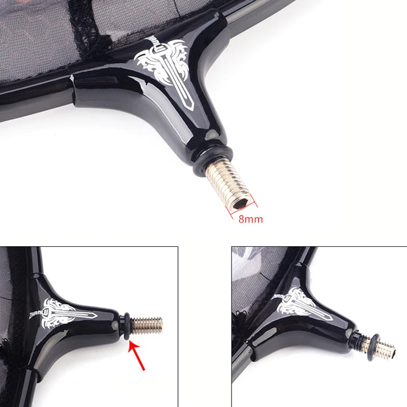 Carbon Fiber Anti-Hook Fishing Net Head – Ultra-Light Titanium Alloy Deepening Net Tool Accessory