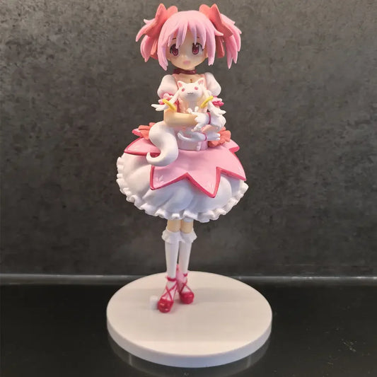18cm Puella Magi Madoka Magica Kaname Madoka Action Figure – Magical Girl Model Doll for Christmas Gift & Decoration