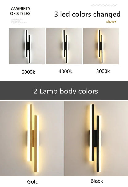 LED Wall Sconce - Modern Copper Pipe Lamp with Acrylic Shade, Indoor Lighting for Bedroom, Living Room, Corridor