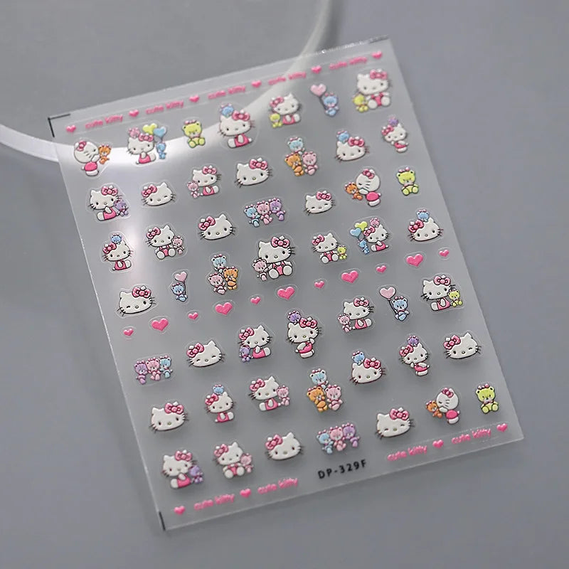 Cute Snoopy 5D Nail Stickers – Cartoon Anime Nail Art Decoration