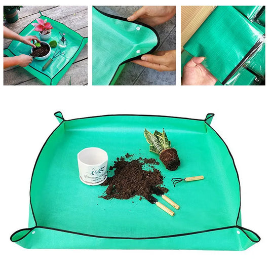 Foldable Waterproof Planting Mat 50cm-100cm - Ideal for Gardening, Potting, and Transplanting - Protect Your Garden Plants with this Flower Pot Pad (1pcs)