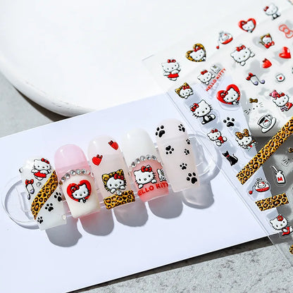 Cute Snoopy 5D Nail Stickers – Cartoon Anime Nail Art Decoration