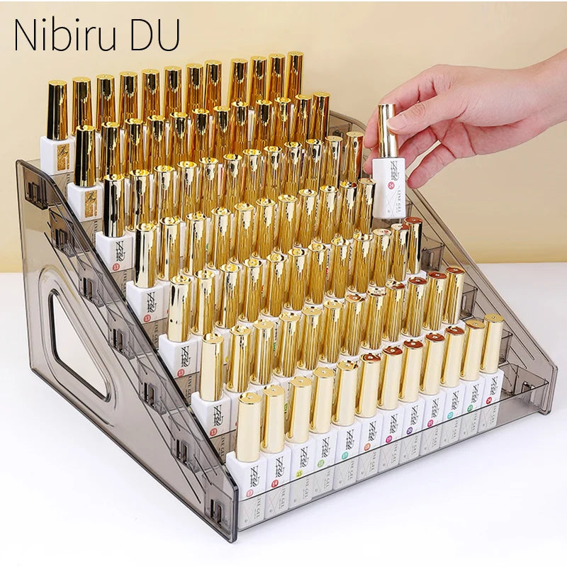 Acrylic Nail Polish Display Organizer – 3/4/5/6/7 Layer Clear Cosmetic & Jewelry Rack Holder