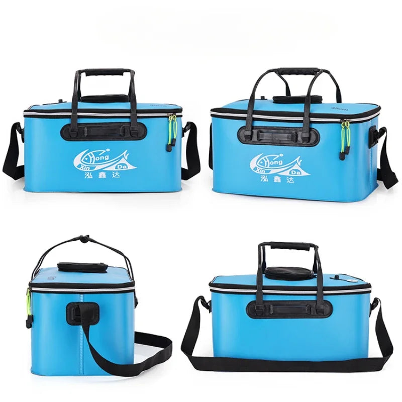 Folding EVA Live Fish Bucket – Thickened Portable Water Tank for Outdoor Fishing and Accessories