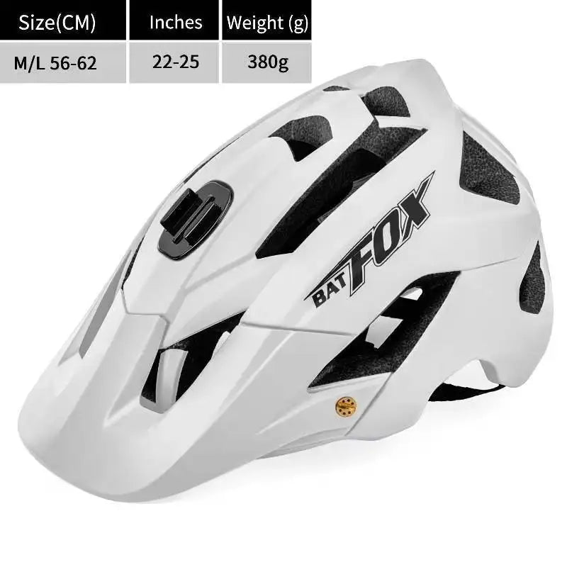 BATFOX Ultralight Bike Helmet – Molded Mountain & Road Helmet for Men, DH AM Cycling Equipment, Casco Ciclismo Bicicleta