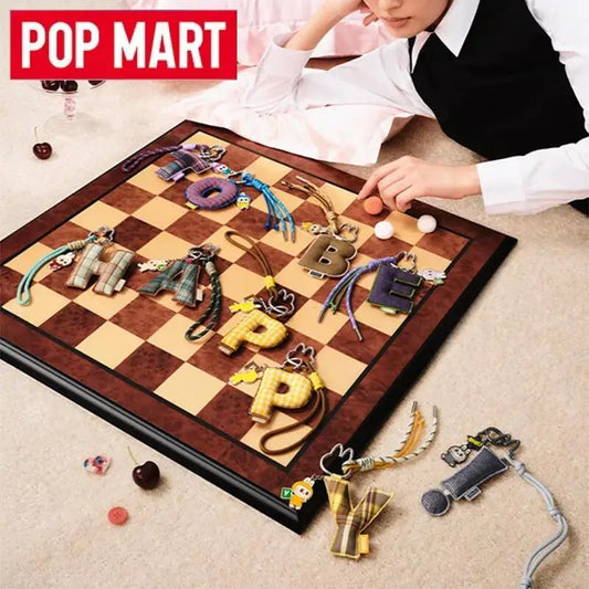 POP MART Labubu The Monsters Pin — Love Series Letter Pendant Blind Box, Mystery Toy Figure Ornament