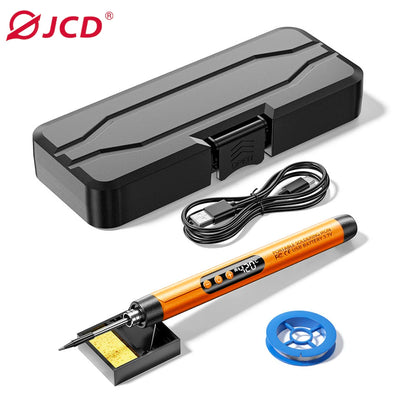 Multifunctional USB Electric Soldering Iron Kit – Adjustable 300–450℃ Digital Welding Tool Set