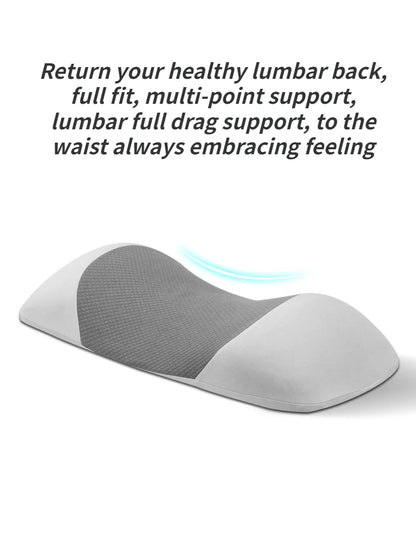 Memory Foam Lumbar Support Pillow — Back & Waist Cushion for Sleeping, Bed Support for Back Sleepers
