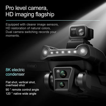 Xiaomi V198GPS Drone with 8K HD Camera – Foldable Brushless Quadcopter with Obstacle Avoidance & Optical ESC Aerial Tech