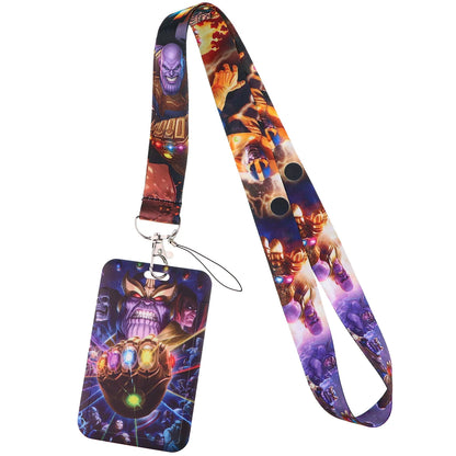 Cartoon Credential Holder Keychain – Cool Lanyard for Key, ID Card, Gym Badge & Cosplay Gift