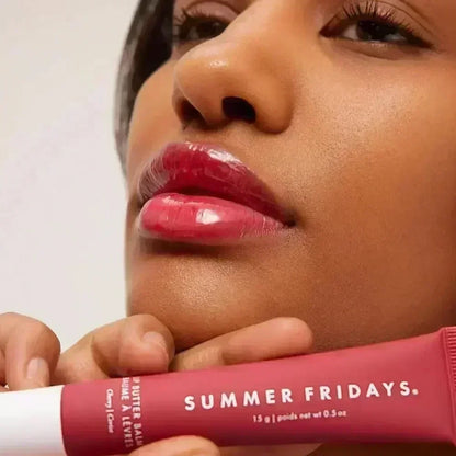 Summer Fridays Lip Balm – Moisturizing Vanilla Pink Sugar & Coffee Cake Scented Lip Gloss, Transparent Lip Oil Makeup