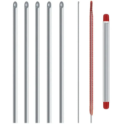 5/10pcs Worm Baiting Needles – Quick Earthworm Hooking Pins for Fishing, Hollow Driller No-Escape Bait Tools