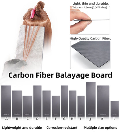 Professional Carbon Fiber Balayage Board – Hair Coloring & Dyeing Tool for Barbers and Hairdressers