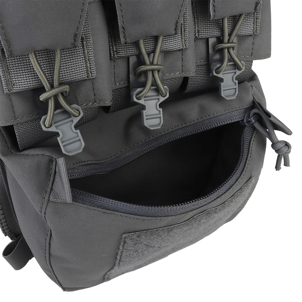 Assault Adapt Banger Back Panel Zip-On Rear Pack – Tactical Vest FCPC V5 Plate Carrier Accessories Bag with GP Pouch & Multitools Pocket