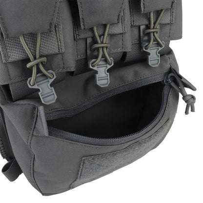 Assault Adapt Banger Back Panel Zip-On Rear Pack – Tactical Vest FCPC V5 Plate Carrier Accessories Bag with GP Pouch & Multitools Pocket