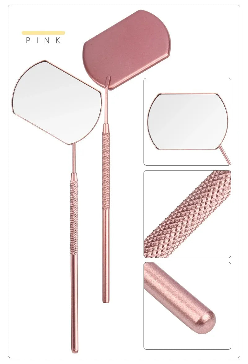 Lash Extension Mirror – Stainless Steel Multifunctional Tool for Eyelash Grafting & Makeup