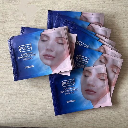 60pcs PCD Paste Mask – Semi-Permanent Makeup & Tattoo Pain Relief Cream with Moisturizer for Eyebrow, Lip, and Body Art