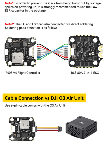 SpeedyBee F405 V4 BLS 60A 30x30 FC & ESC Stack for FPV Racing Drones