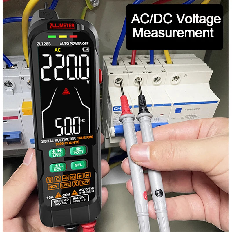 USB Charge Smart Digital Multimeter - Professional AC/DC Current & Vol ...