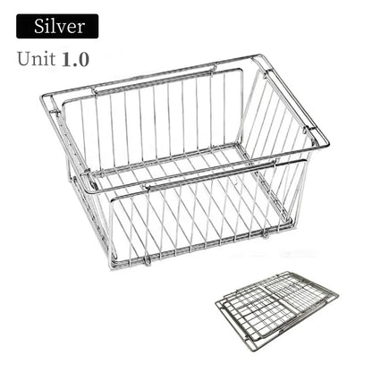 IGT Folding Stainless Steel Drain Basket – Lightweight Portable Camping Table Accessory