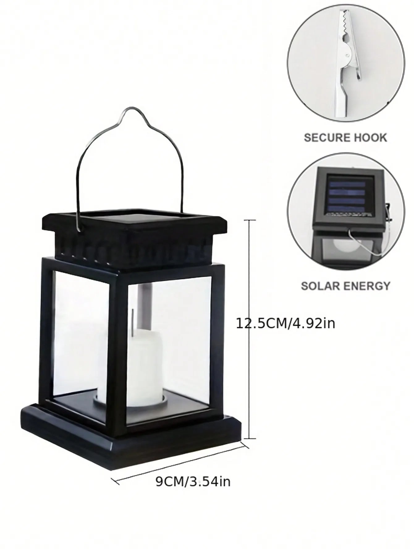 Garden Decor Outdoor Solar Lights | Retro Palace Lantern and Hanging Candle Lamps | Landscape and Floor Lighting