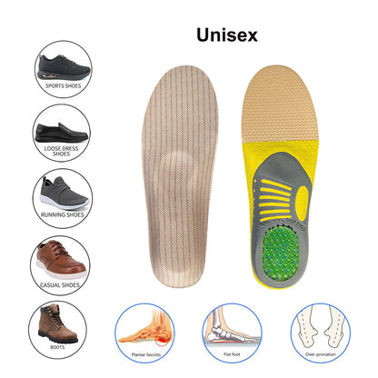 1 Pair Orthopedic Insoles: Flat Foot Health Sole Pad for Shoes - Arch Support Pad for Plantar Fasciitis, Feet Care Orthotics