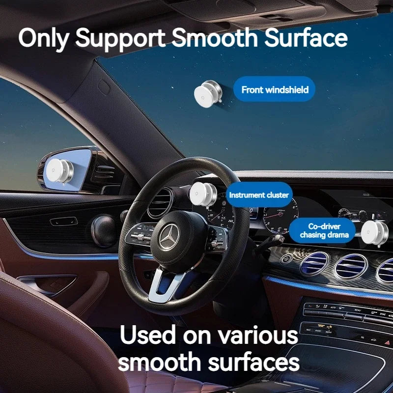 Vacuum Magnetic Car Phone Holder – Universal Suction Cup, Mirror & Shower Stand for iPhone 16/15/14/13/12 Pro Max, Samsung