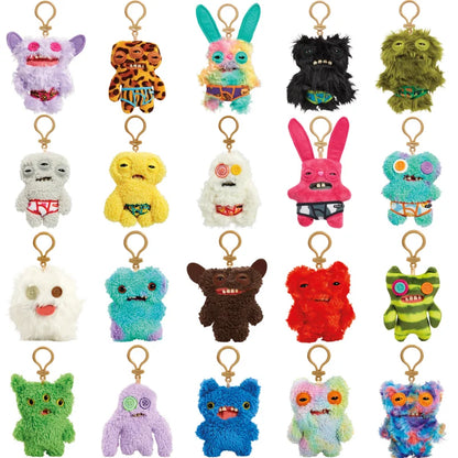 12cm Fuggler Ugly Monster Plush Keychain – Funny Kawaii Rabbit Stuffed Doll Pendant Gift for Kids