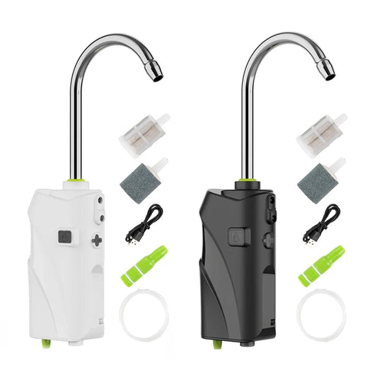 3-in-1 Hand-Washing Fishing Gear - Portable Intelligent Sensor Water Oxygen Air Pump, 2600mAh with Auto Induction LED Light for Fishing