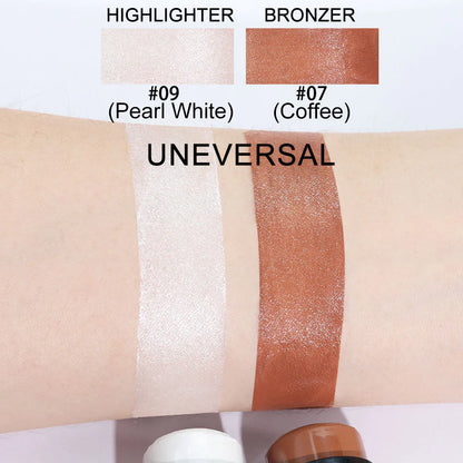 Highlighting & Bronzer Stick - Face Brightening Blusher, Rouge Concealer Pen, Long-Lasting Corrector & Nose Contouring Cosmetics