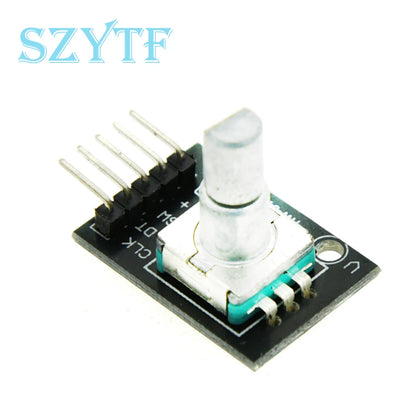 1-10PCS KY-040 360° Rotary Encoder Module – Potentiometer Sensor Development Board with Knob Cap for Arduino DIY Kit