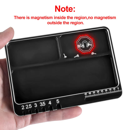 9IMOD RC Screw Tray – Magnetic Aluminum Alloy Storage Plate for RC Airplane, Car, Boat Repair Tools