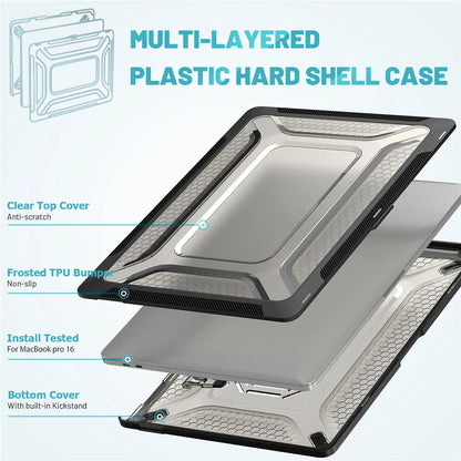 2023 New MacBook Laptop Case - Compatible with MacBook Pro 14, Air M2 13.6, Pro 16 and 13 - M1 M2 M3 Chip Protective Cover Accessories