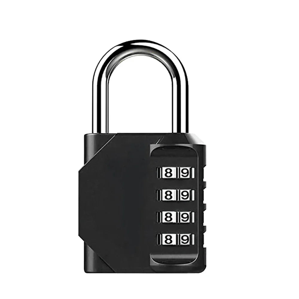 4-Digit Combination Lock – Resettable, Waterproof & Heavy-Duty Padlock for Outdoor Use