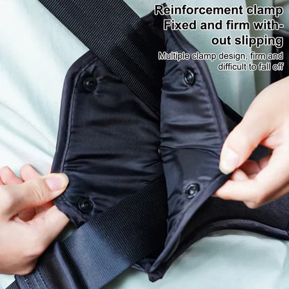 Car Kids Seat Belt Regulator & Protector — Adjustable Soft Cushion Seat Belt Cover for Comfort