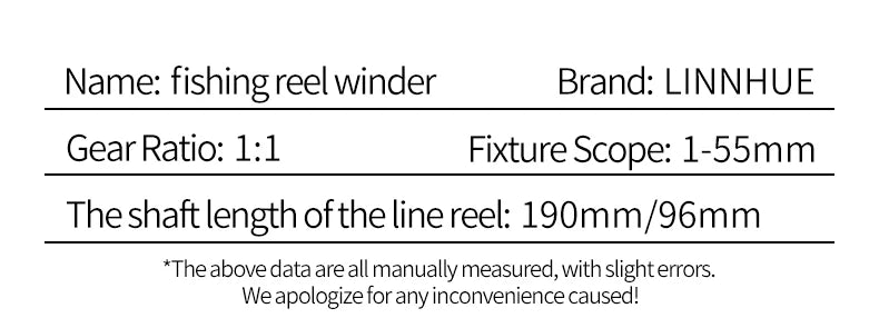 LINNHUE Lightweight Fishing Line Winder Spooler – Antirust Sturdy Tool for Spinning & Baitcasting Reels, Fishing Accessories