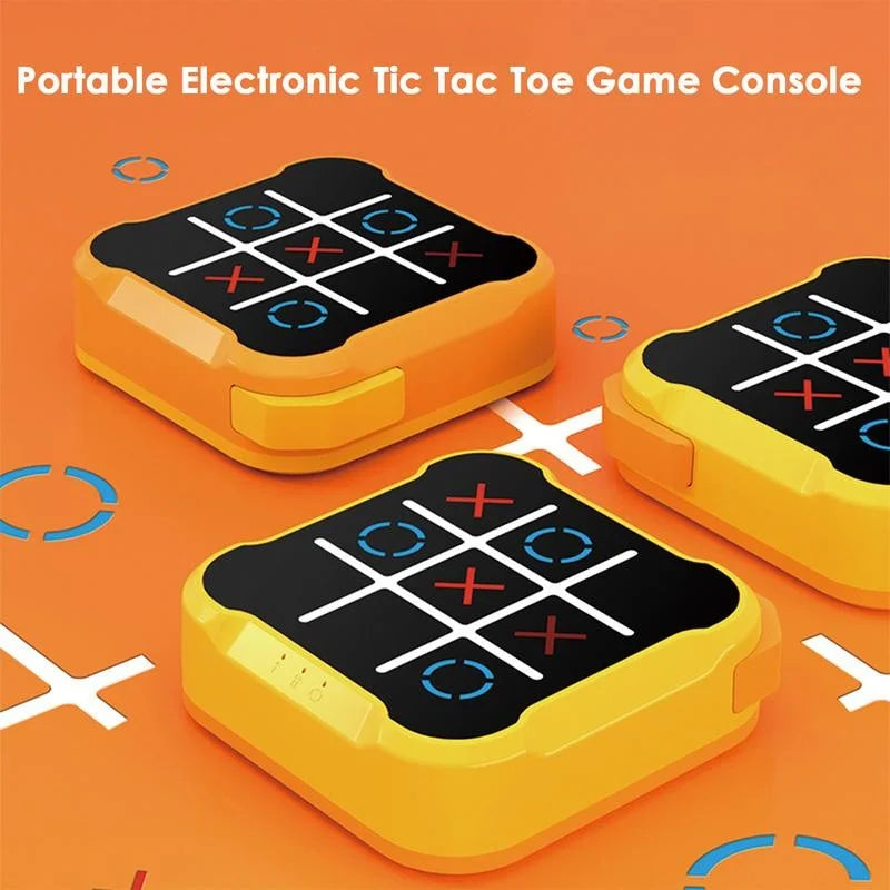 Multifunctional Electronic Tic-Tac-Toe Board – Portable Montessori Puzzle & Chess Game for Kids & Adults