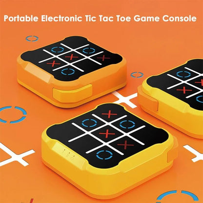 Multifunctional Electronic Tic-Tac-Toe Board – Portable Montessori Puzzle & Chess Game for Kids & Adults
