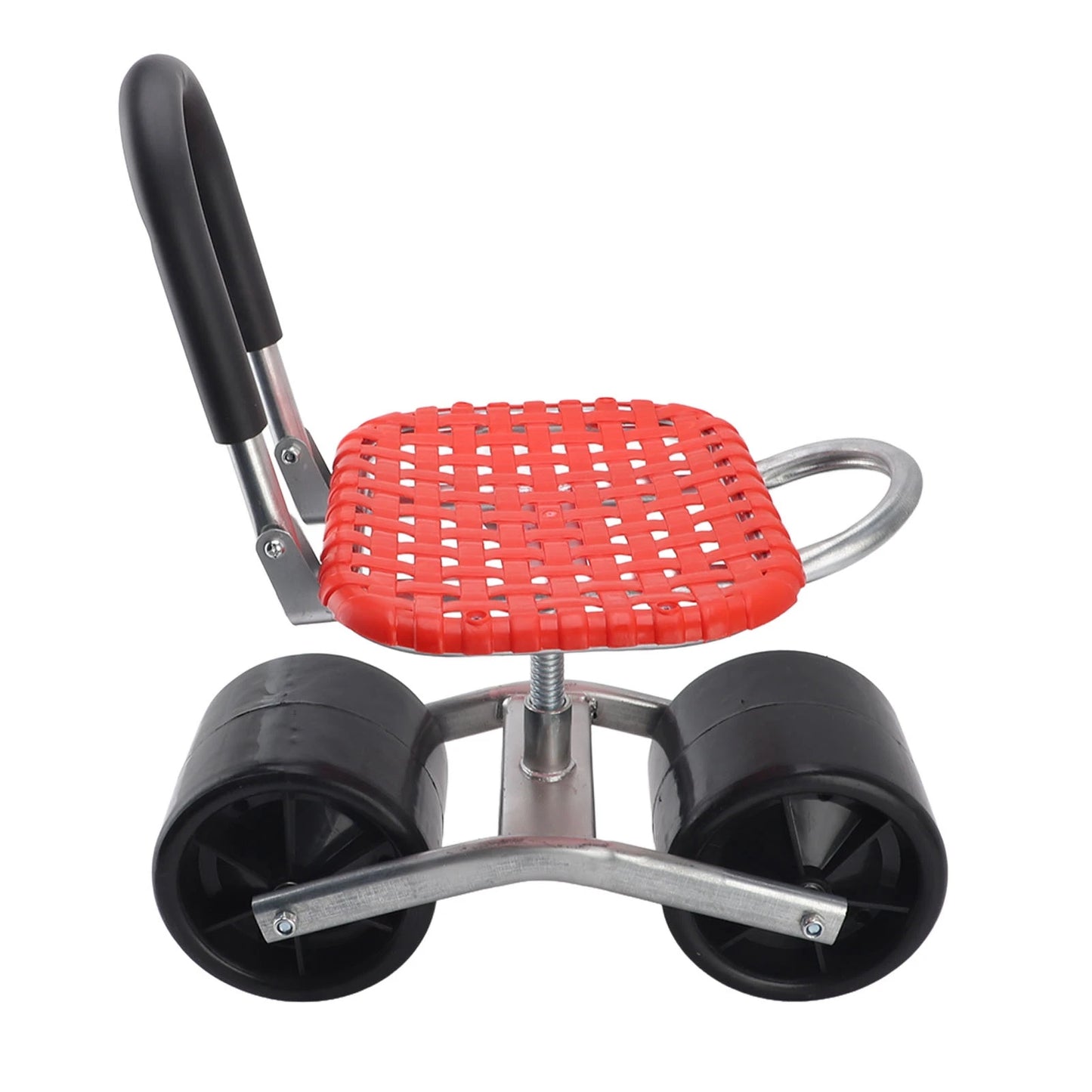 Garden Scooter Rolling Work Seat — Adjustable Iron Labor-Saving Seat for Efficient Field Work