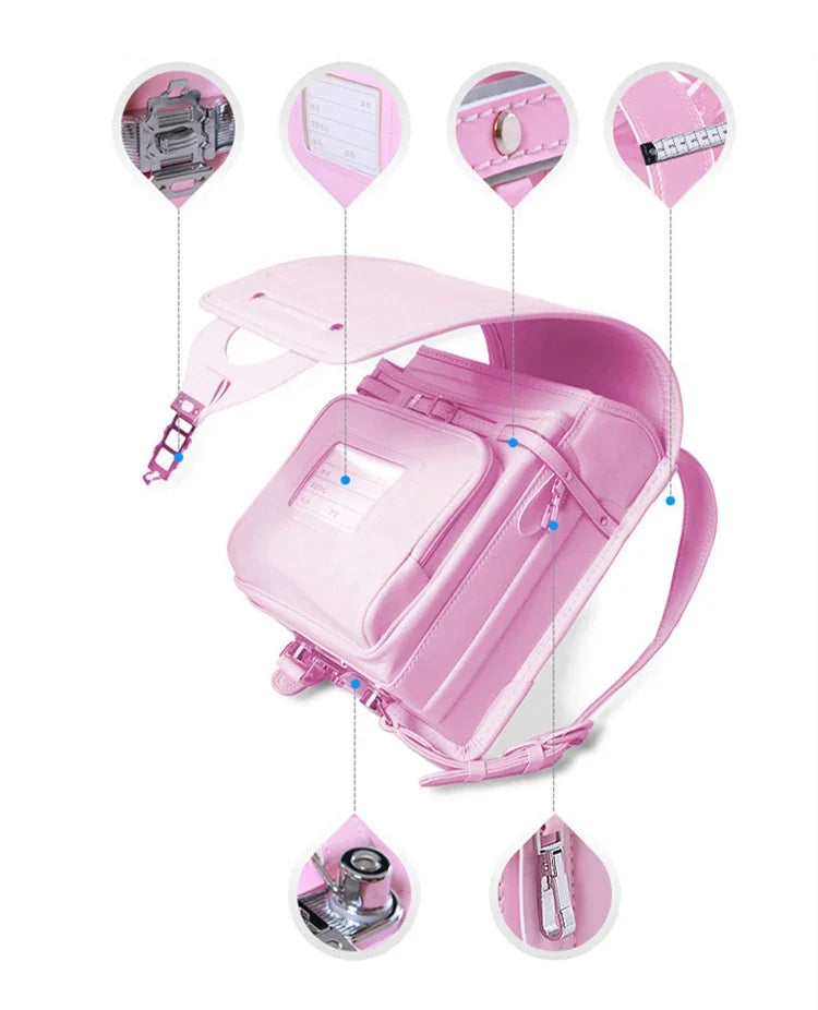 2024 New Fashion School Bag – Luxury Brand Japanese Style Backpack for Boys & Girls, Large Primary Schoolbag