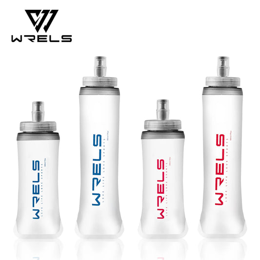 WRELS Folding Soft Water Bottle – Collapsible BPA-Free Sport Flask for Running, Camping & Hiking